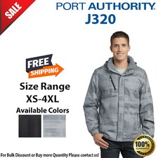 Port Authority Mens Long Sleeve Brushstroke Print Insulated Stylish Jacket J320