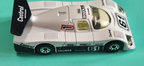 Matchbox Sauber Group C Racer White with Suspension 1984 1:55 Diecast Car - Picture 5 of 10