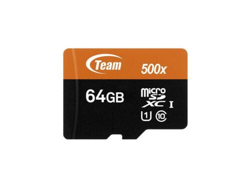 Team 64GB microSDXC Memory Card with Adapter Model TUSDX64GUHS03  765441005747 | eBay