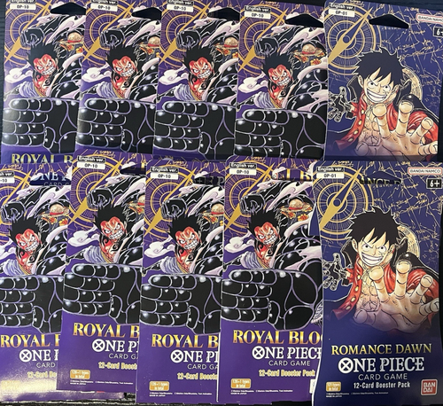 Romance Dawn OP01 + Royal Blood OP10 Blister Bundle (Lot of 10) - One Piece TCG