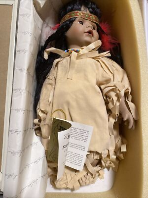 Seymour Mann PRINCESS RED FEATHER, 14'' Porcelain Doll MIB