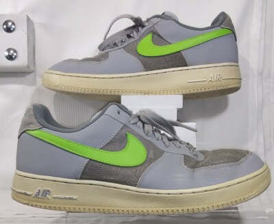 Nike Air force 1 Low, 488298-009, Wolf Grey/action Green