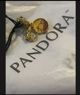 Pandora Shine Disney Simba and Mufasa Lion King Dangle 768262ENMX NWT