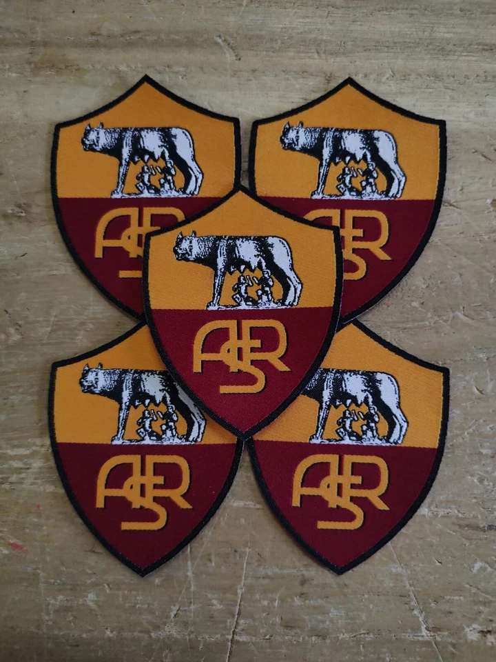 1 pezzo ROMA CALCIO toppa ALTA DEFINIZIONE patch SCUDO ASR TERMOADESIVA ultras