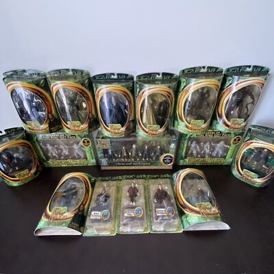 LORD OF THE RINGS: FOTR ACTION FIGURES - 15 PIECE LOT - NEW IN BOX
