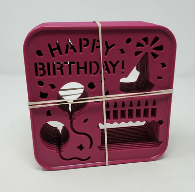 ONE x Tupperware Happy Birthday Full Size Stencil Cake Balloons Party Hat New