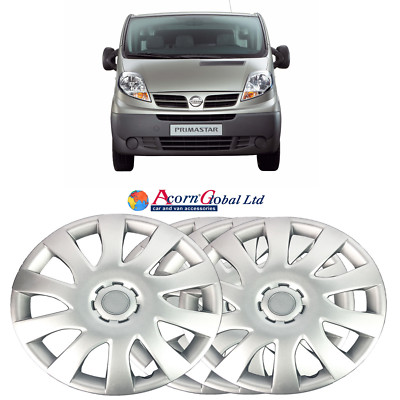 16'' WHEEL TRIMS TO FIT NISSAN PRIMASTAR HUB CAPS BRAND NEW SET OF 4 2001-18