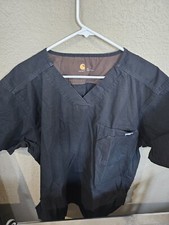 Carhartt Black Scrub Top Uniform Unisex Adult Size XL