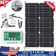 600W Solar Panel Kit 100A 12V Battery Charger w/ Controller Caravan Boat RV US*
