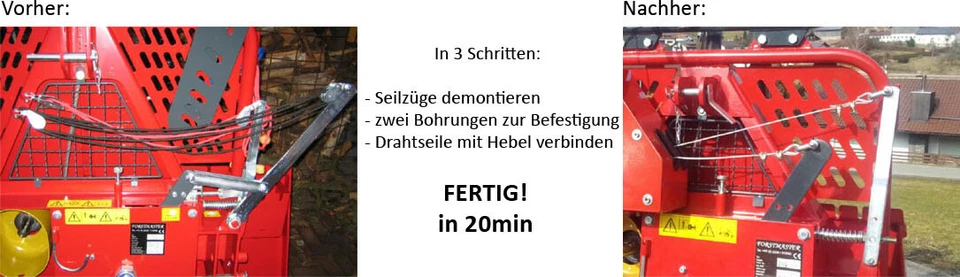 Umrüstsatz für mechanische Winde Seilwinde Forstseilwinde Funk Forstfunk - Bild 2 von 4