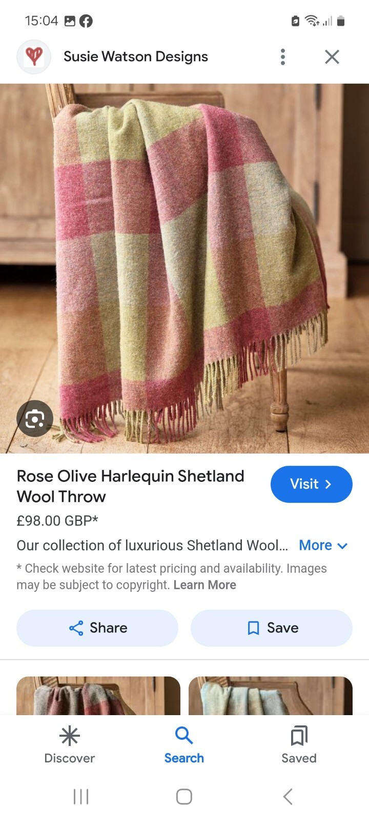 SUSIE WATSON DESIGNS. PAIR OF ROSE OLIVE HARLEQUIN,SHETLAND WOOL THROWS