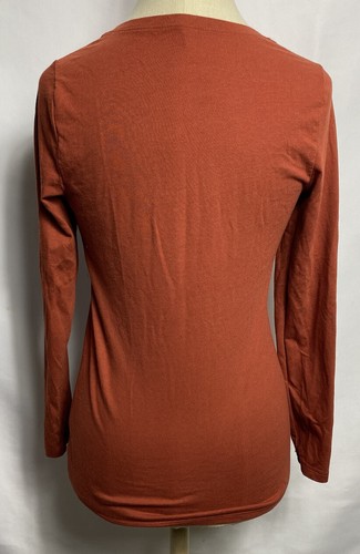 No boundaries women long sleeves top sz M Orange - Picture 2 of 2