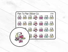2708~~Reading Bear Planner Stickers.