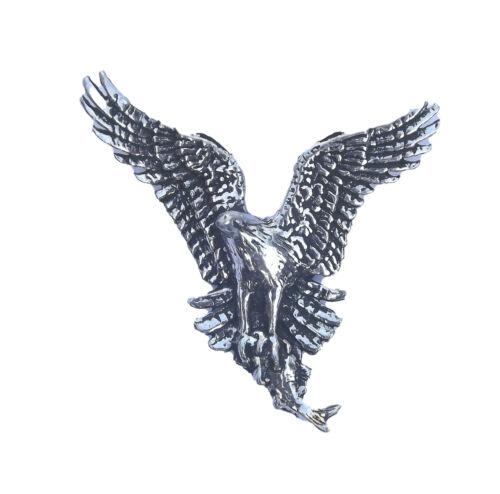 Osprey With Fish Bird Hand Made in UK Pewter Lapel Pin Badge - Picture 1 of 3