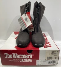 Toe Warmers TAUPE ZIP  BOOT - Michelle - Size 8-1/2 WW - Brand NEW