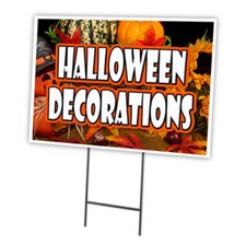 Halloween Decoration Yard Sign  Stake outdoor plastic coroplast window