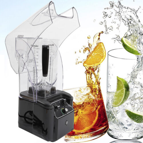 2.2L Electric Fruit Juicer Maker Mixer Commercial Soundproof Smoothie Blender - Afbeelding 1 van 12