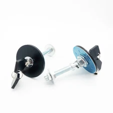 Racing Security Mount Bonnet Black Hood Latch Pin Key Locking Kit JDM