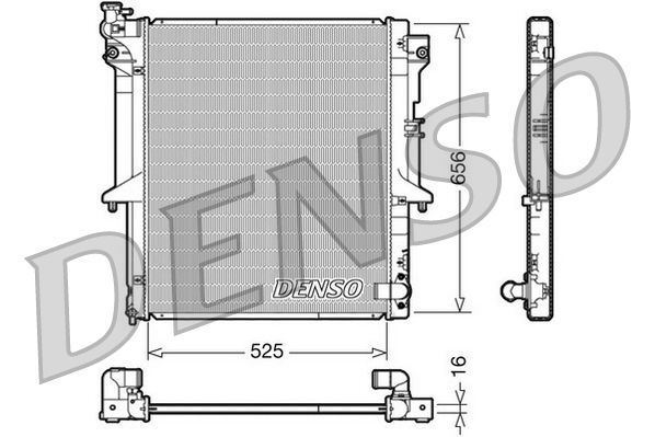 RADIATOR ENGINE COOLING DRM45017 FOR MITSUBISHI TRITON/L200/Pickup STRADA 2.5L - Image 6