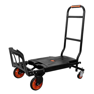 Folding Heavy Duty Sack Truck Hand Industrial Trolley Wheel Tyre Hand Barrow