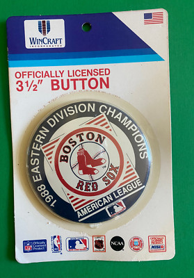 BOSTON RED SOX 1988 AL EAST CHAMPION OFFICIALLY LICENSED BUTTON | eBay
