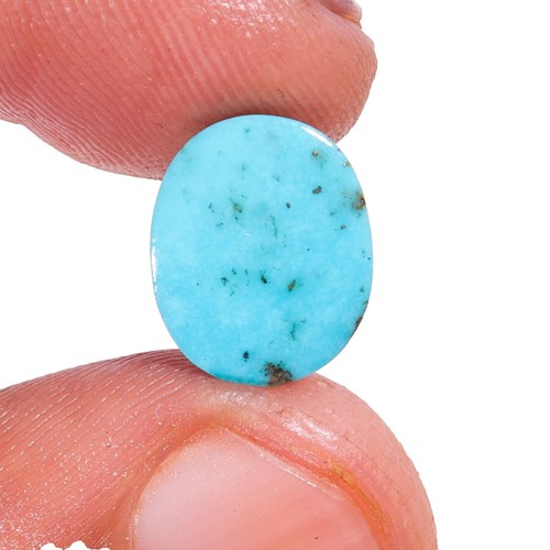 14.CT Naturel Tibétain Turquoise Ovale Cabochon Gemme 21x16x6MM BS