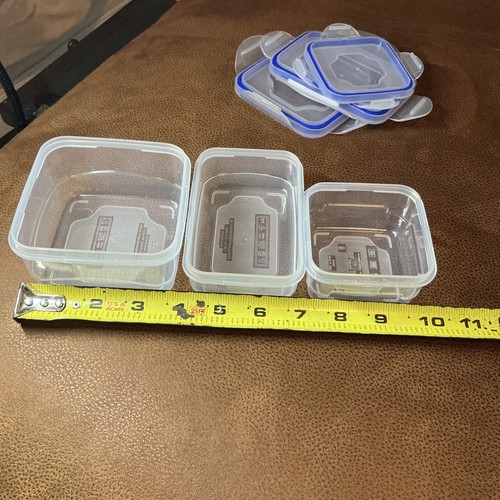 Airtight 6 piece Set Food Storage Container BPA Free Plastic - Picture 7 of 7