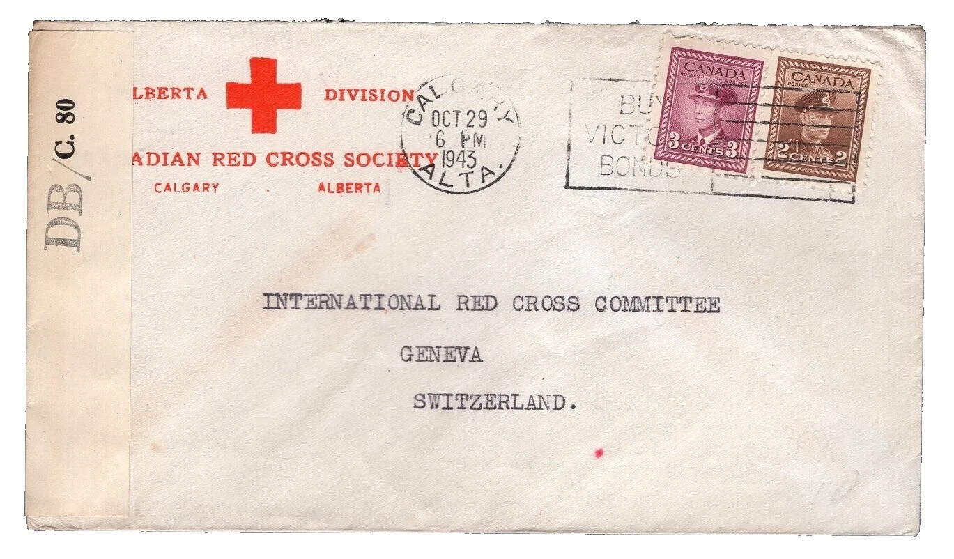 Matasellos de propaganda de la Cruz Roja Sellos de Canadá