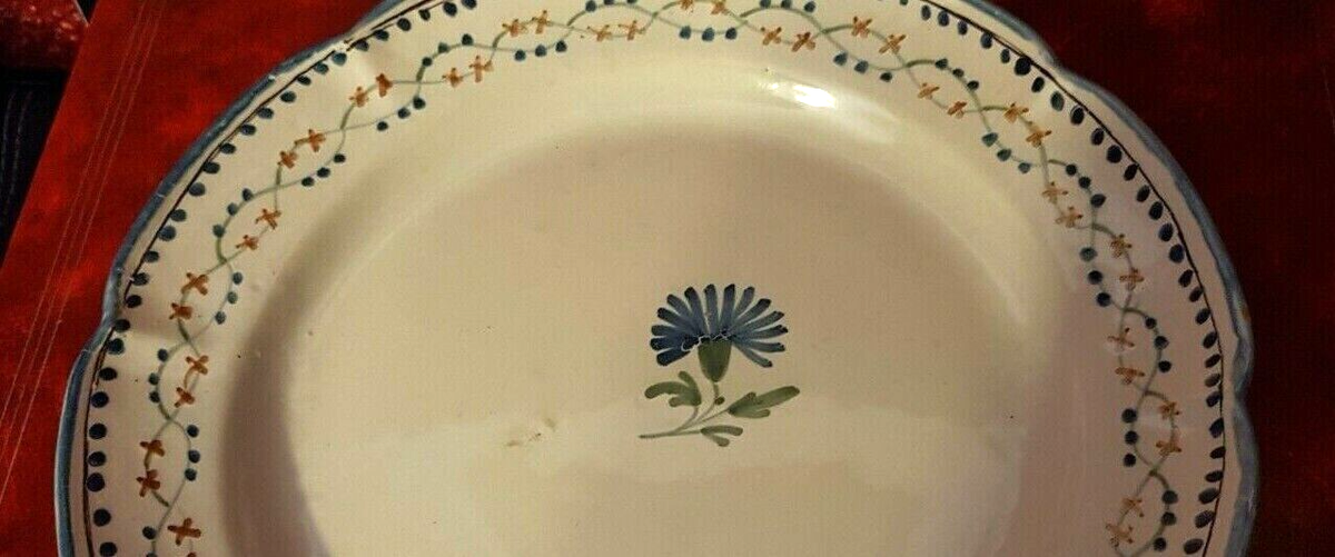 Beautiful Antique Plate In Faience - 19th Century | eBay