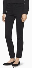 Women  s Calvin Klein  Co Straight Fit Stretch Dress Pants Black Size 6
