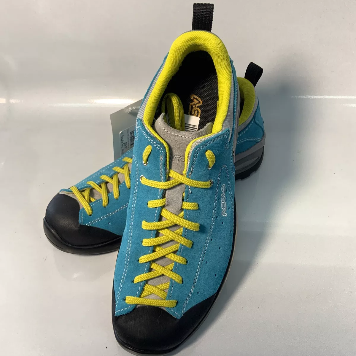 Hiking Shoes Womans Asolo Goretex Vibram Soles Turquoise Size 8.5