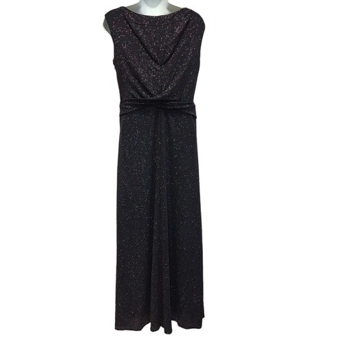 Phase Eight Black Sparkly Ida Maxi Evening Dress Women's UK 14 Bnwt CC620 - Picture 3 of 6
