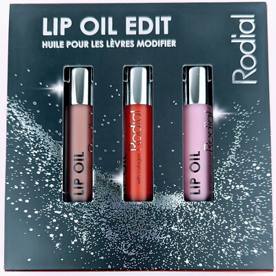 Rodial Lip Oil Edit Full Size Lip Oil With Collagen Trio: Original, Cherry, Wild