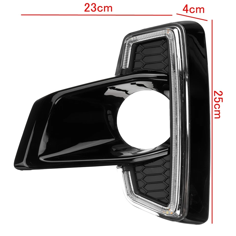 For Toyota Hilux Revo Rocco 2018 2x LED Daytime Running Signal Lights Fog Lamps — 第 3/4 张图片