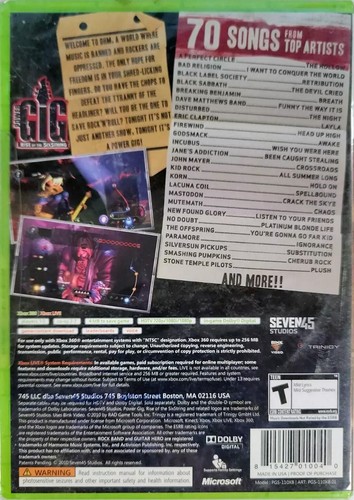 Power Gig: Rise of the SixString Xbox 360 (Brand New Factory Sealed US Version) - Picture 2 of 3