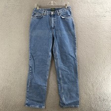 Lauren Ralph Lauren Jeans Womens 10 Straight Leg High Rise Zip Fly Cotton Blue