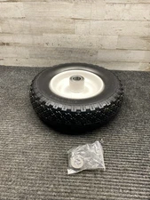 MaxxHaul 51067, 12" Flat Free Solid All-Purpose Tire 4.10/3.50-6