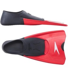 Speedo Switchblade Fin Black Red Swimming Training Fins Mens 7-8 Womens 9-10 M
