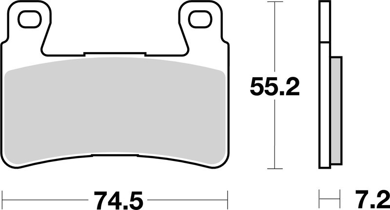 Plaquettes de frein Brembo 07HO45SA en métal fritté la performance italienne