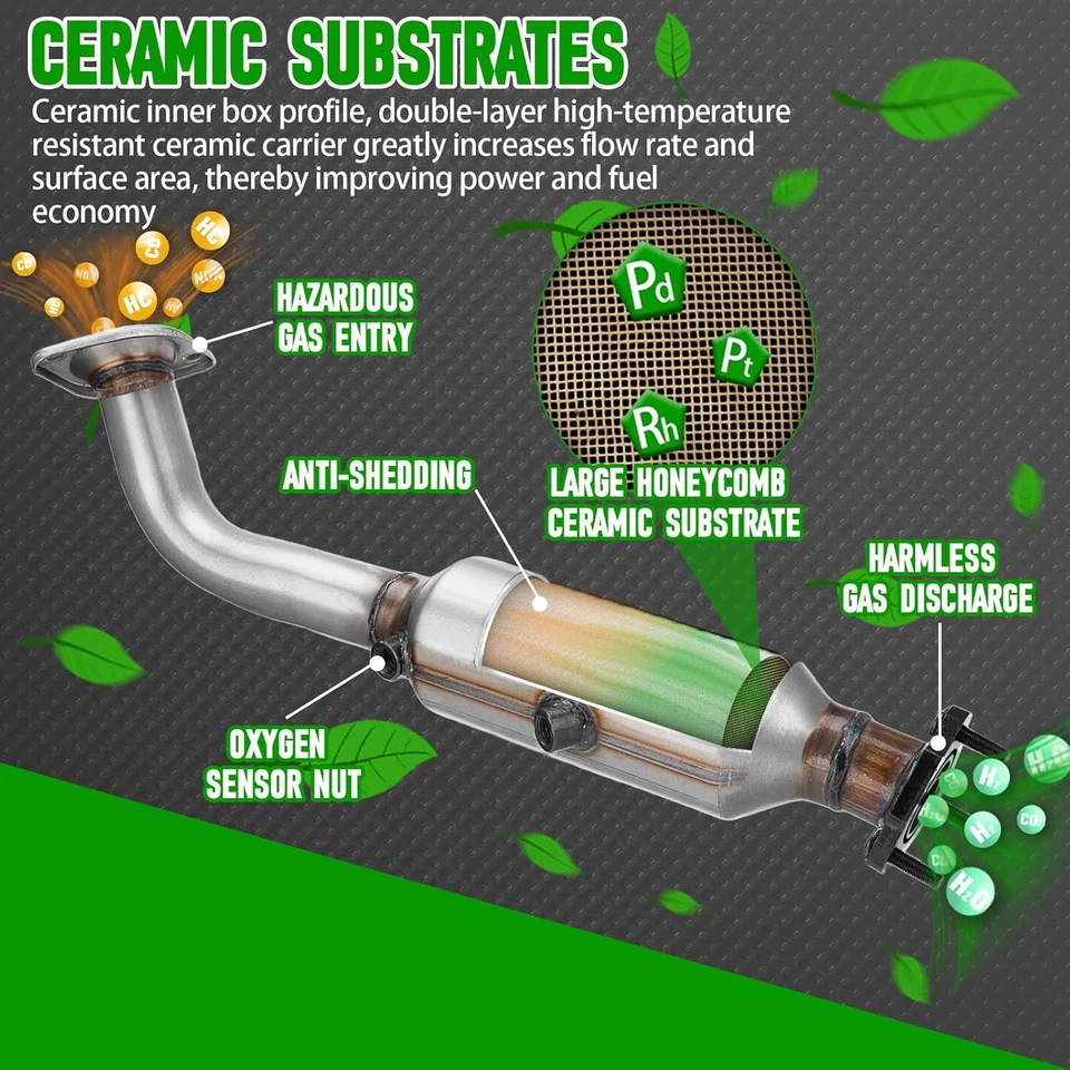 Kit conversor catalítico dianteiro de alto fluxo ajuste direto Honda CRV 2002 2003 2004 2... - Imagem 4 de 4