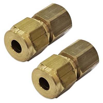 KLEMMVERSCHRAUBUNGEN x 2 ADAPTERVERBINDER 6mm x 1/8'' BSP INNENGEWINDE GASROHR