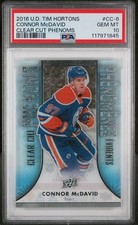 2016-17 UD Tim Hortons CONNOR McDAVID Second Year CC-6 Clear Cut Phenoms PSA 10