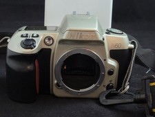 NIKON N60 35MM SLR FILM CAMERA BODY ONLY with Strap Clean Works Tested