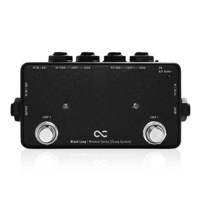 One Control Minimal Series Black Loop 2-Loop Gitarrenpedal-Umschalter mit BJF