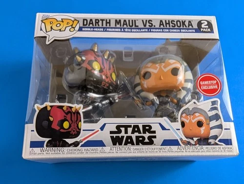 Funko Pop Darth Maul vs. Ahsoka Star Wars Gamestop Exclusive 2 Pack