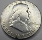 1952 D Franklin Silver Half Dollar R44