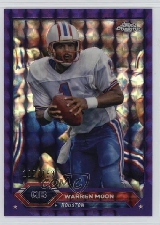2023 Composite Topps Chrome Purple Geometric Refractor /199 Warren Moon HOF 1dl2
