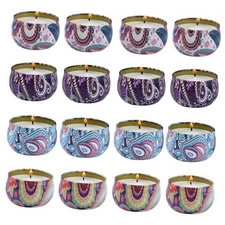  Scented Candles Gift Set Aromatherapy Candle, Natural Soy Wax Travel 16 Pack