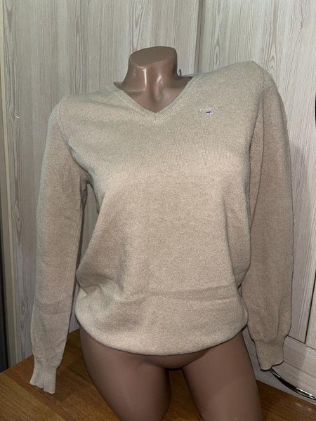 Women Gant Sweater Beige Wool S