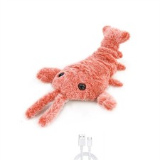 Brand New Gravity Jumping Shrimp Shrimp Moving Toy For Dog Cat Kid Washable Toy